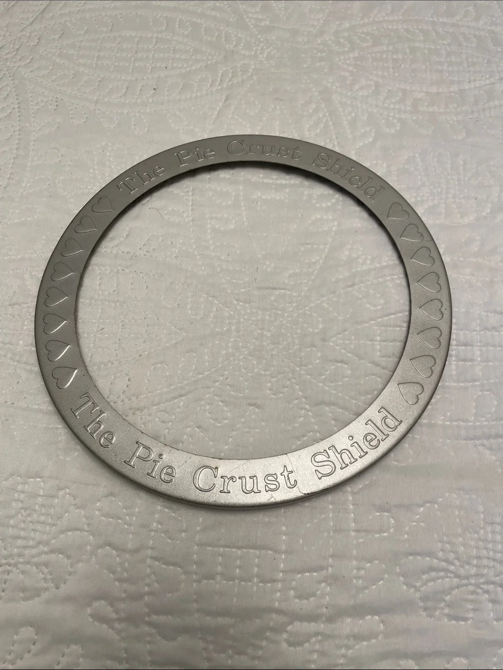 Norpro Reusable Aluminum Pie Crust Shield Protects Pie Crust Edges From Burning